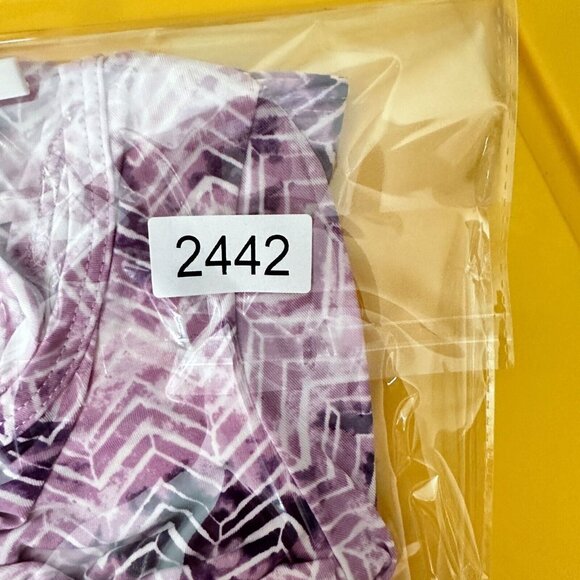 Dot Dot Smile Girls Dress Purple Pink Chevron Ballet Ballerina Crisscross 2T - Picture 6 of 7